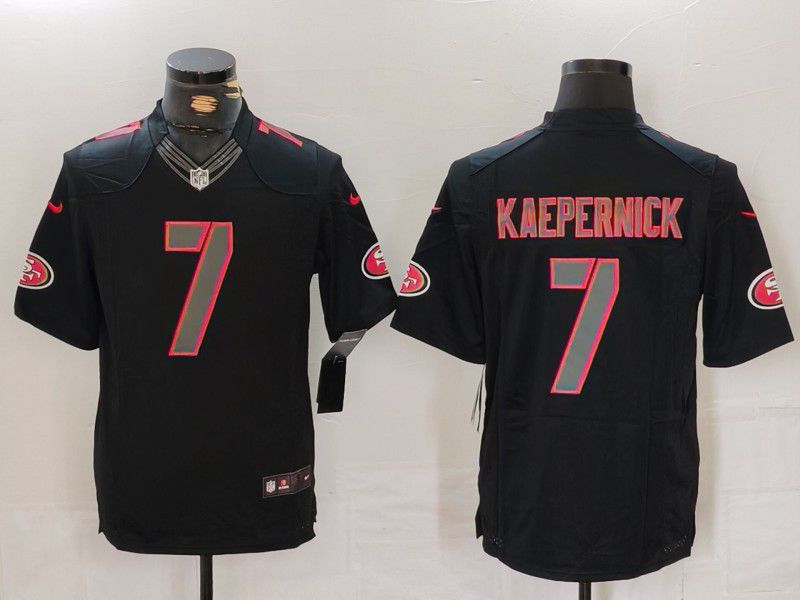 Men San Francisco 49ers #7 Kaepernick Black Nike Limited Vapor Untouchable 2024 NFL Jersey->san francisco 49ers->NFL Jersey